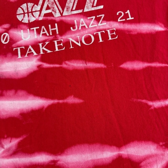 Utah Jazz custom acid wash t shirt
NBA red port co tag men’s XL
Measures 23x29 - Picture 4 of 6